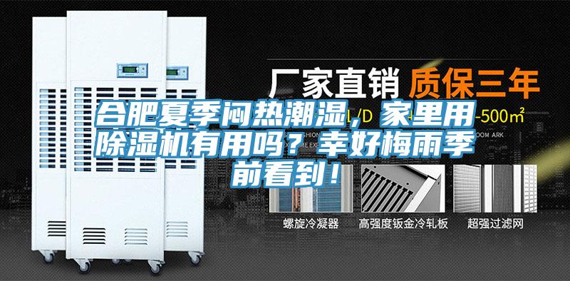 合肥夏季悶熱潮濕，家里用除濕機有用嗎？幸好梅雨季前看到！