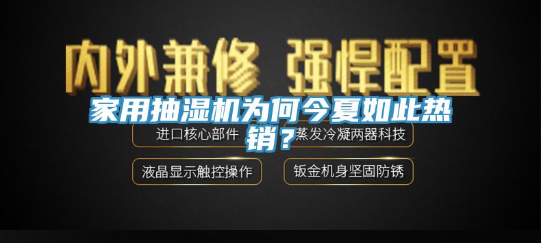 家用抽濕機為何今夏如此熱銷？