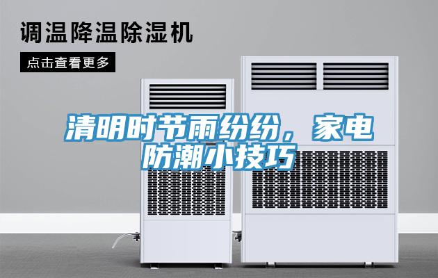 清明時節雨紛紛，家電防潮小技巧