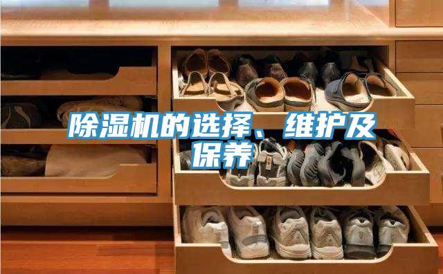 除濕機的選擇、維護及保養