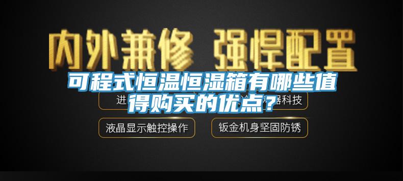 可程式恒溫恒濕箱有哪些值得購買的優(yōu)點？