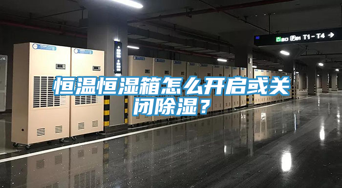 恒溫恒濕箱怎么開啟或關閉除濕？