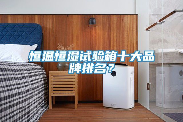 恒溫恒濕試驗箱十大品牌排名？