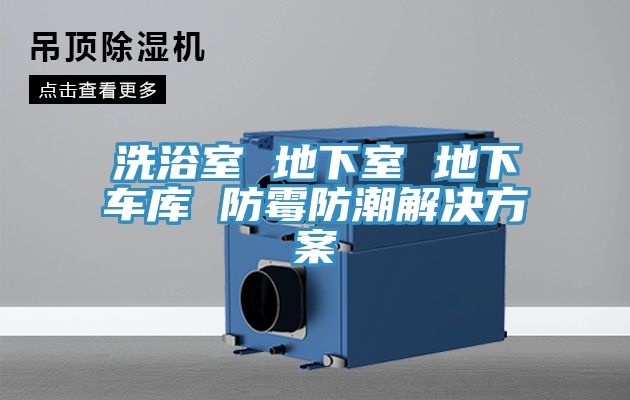 洗浴室 地下室 地下車(chē)庫(kù) 防霉防潮解決方案
