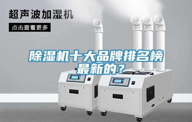 除濕機十大品牌排名榜 最新的？