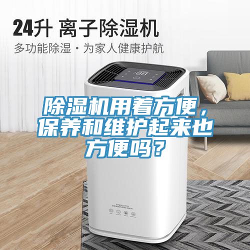 除濕機用著方便，保養和維護起來也方便嗎？