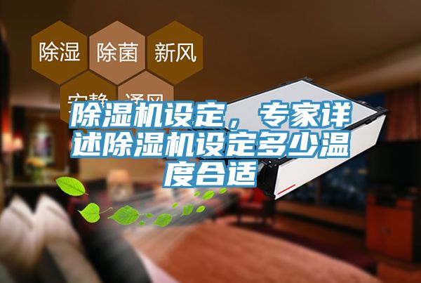 除濕機(jī)設(shè)定，專(zhuān)家詳述除濕機(jī)設(shè)定多少溫度合適